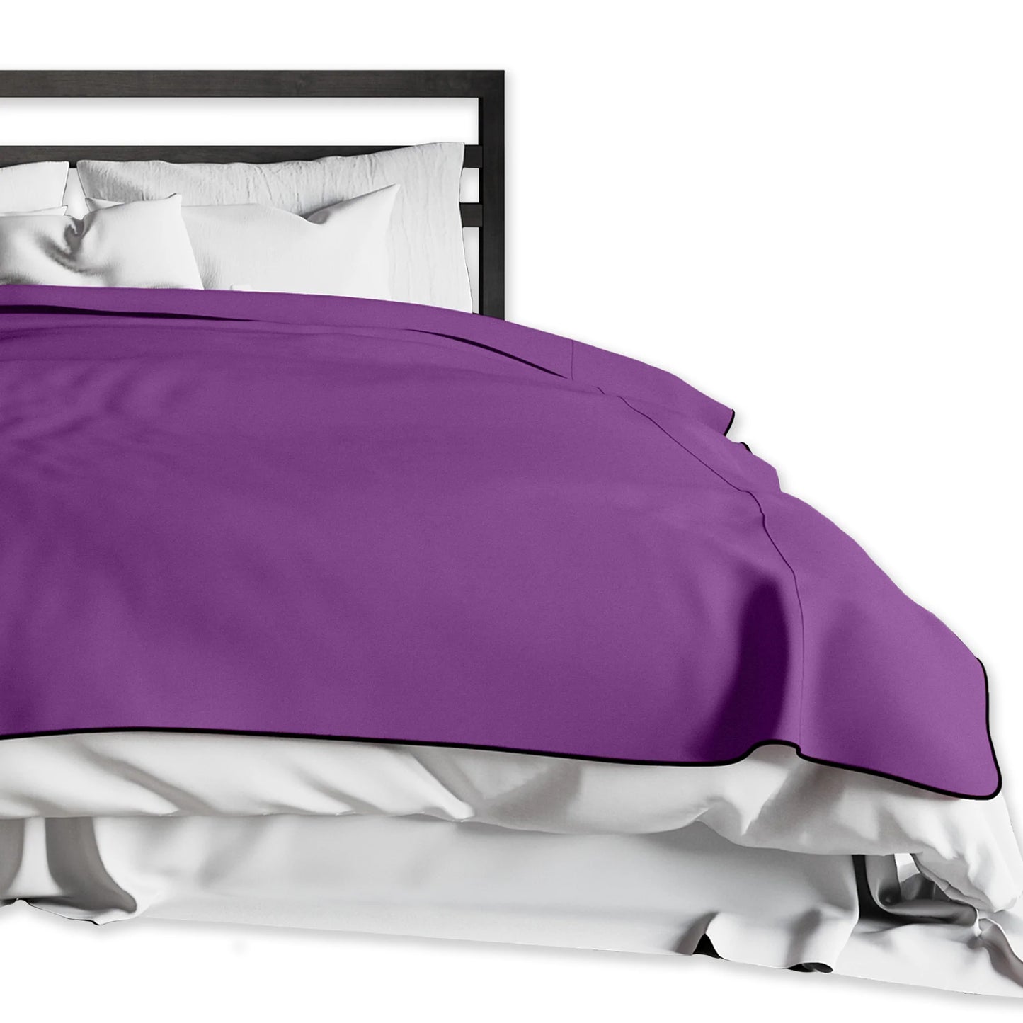 Fascinator Lush Throw Purple Microvelvet - King Size