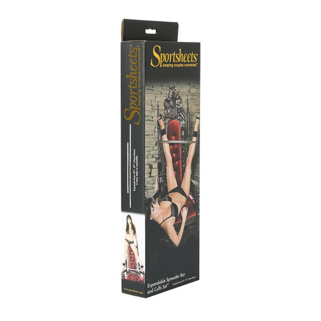 Sportsheets Expandable Spreader Bar & Cuff Set