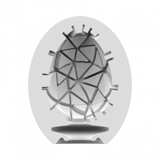 Satisfyer Masturbator Egg Single (Crunchy) Orange