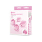 Pink Roses Glass Butt Plug Training Set