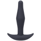 Tantus Silicone Little Flirt Butt Plug Black