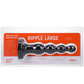 Tantus Silicone Large Ripple Butt Plug Black