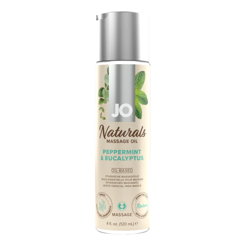JO Naturals - Peppermint & Eucalyptus - Massage 4 floz / 120 mL