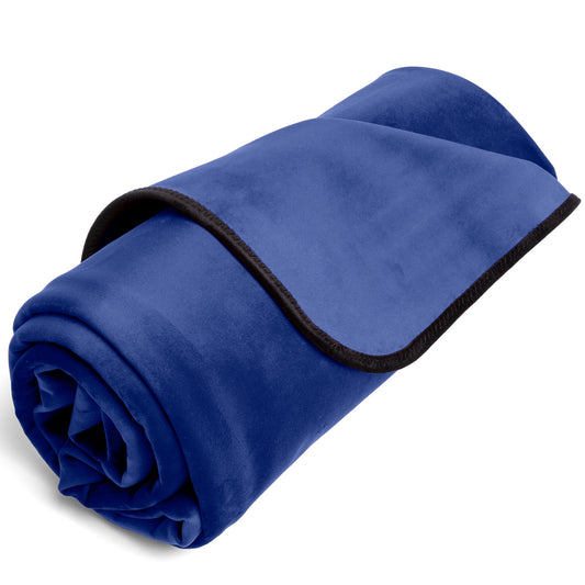 Fascinator Throw Royal Blue Microvelvet - Mini