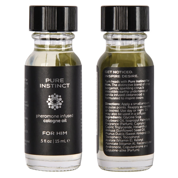 PURE INSTINCT Pheromone Cologne Oil For Him .5oz | 15mL