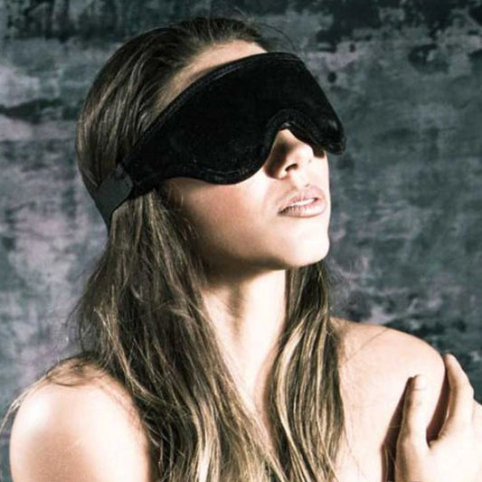 LoveBlind Plush Bondage Blindfold Purple