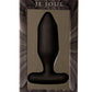 Onyx Vibrating Butt Plug Black