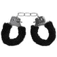 Shots Toys Pleasure Furry Handcuffs Black