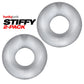 Hunkyjunk STIFFY 2-pack bulge cockrings - CLEAR ICE